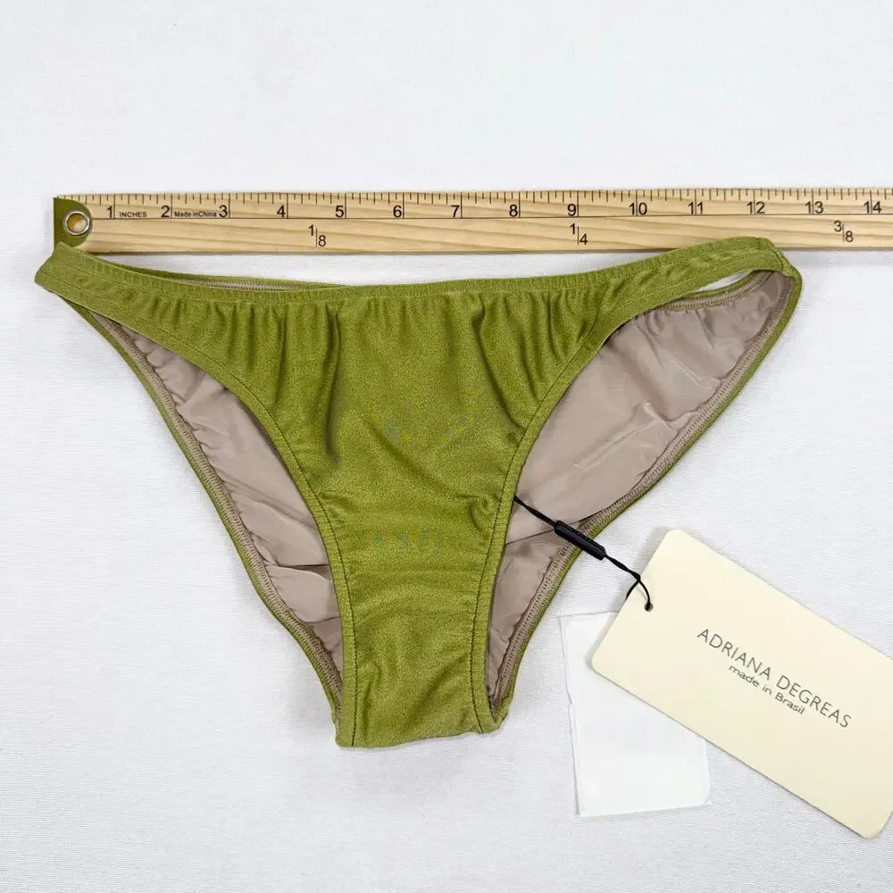 Adriana Degreas Women's Seashell Solid Strapless Bikini Set Medium Pistachio